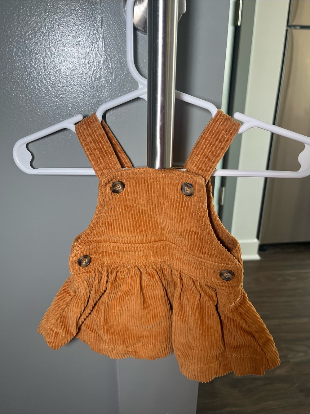Carter's Rust Orange Corduroy Overall Dress